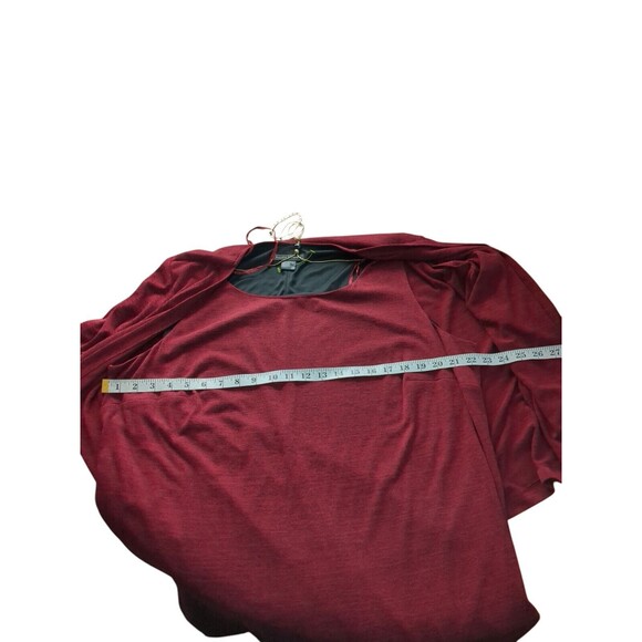 Jessica Howard Ribbed Sweater Dress Burgandy Womens 20W. $99 Tag - Picture 6 of 9